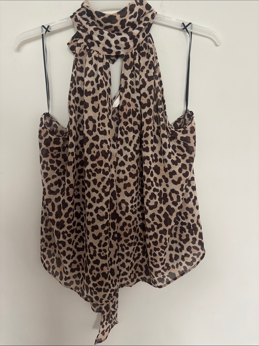 H&M Leopard Print Halter Camisole - Brown/Black